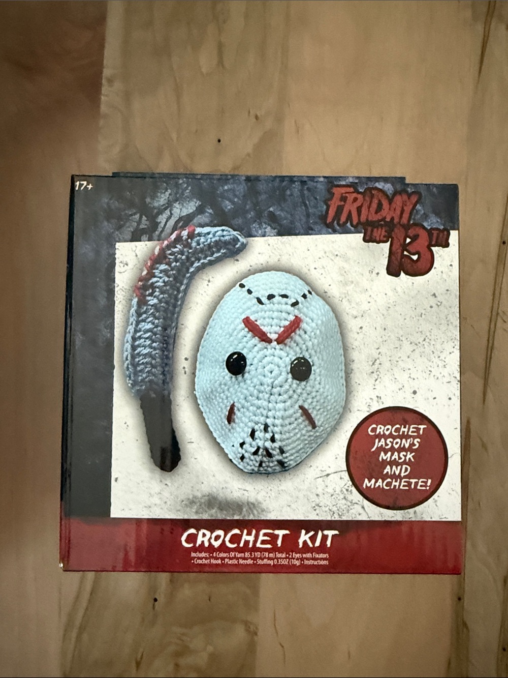 Crochet Kit - Jason Mask & Machete (White)